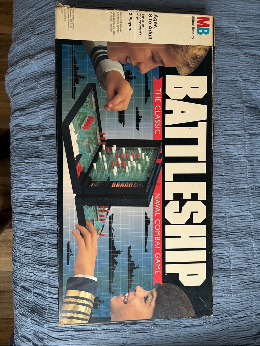 MB Battleship Classic Naval Combat Game - Black and White